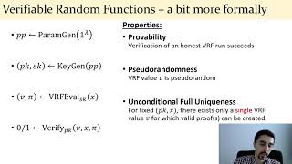 FC21 Practical PostQuantum FewTime Verifiable Random Function with Applications to Algorand [upl. by Ornstead173]