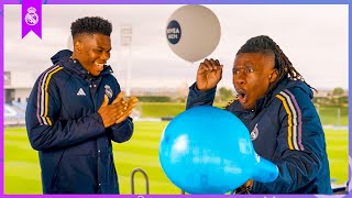 Tchouameni and Camavinga terrified with the Balloon Challenge 😂  Real Madrid amp Nivea Men [upl. by Jez]