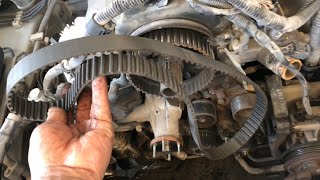 HOW TO CHANGE TIMING BELT MITSUBISHI L200 [upl. by Khoury441]