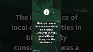 quot5 Key Outcomes from the Biodiversity Conference in Colombiaquot breakingnews ytshorts subscribe [upl. by Weatherby]