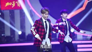 POLAR LIGHT140214 Hunan TV recording Growl remix BAEKHYUN [upl. by Notnirb]