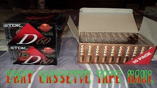 eBay Blank Cassette Tape Haul [upl. by Nosnirb]