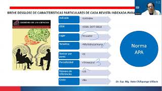 ESTRUCTURA REVISTAS INDEXADAS [upl. by Wardle]