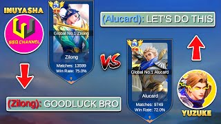 INUYASHA VS YUZUKE 🔥  TOP 1 GLOBAL ZILONG VS TOP 1 GLOBAL ALUCARD 😱 WHO WIN🏆 [upl. by Paske]