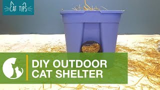 Cat Tips DIY Cat Shelter [upl. by Knowles]