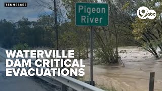 Tennessee evacuation order as dam reaches critical breach Catastrophic failure possible [upl. by Atekihc535]