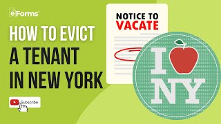 Evict A Tenant In New York  Easy Instructions [upl. by Ahsekat]