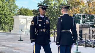 Changing of the Guard  Tomb of the Unknown Soldier 1122024 [upl. by Ahsiet]