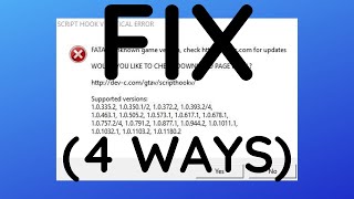 GTA 5  How To Fix Script Hook V Critical Error 4 ways [upl. by Narad]