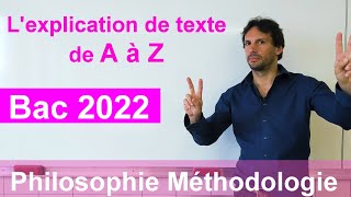 Méthode explication de texte Bac philo 2021 [upl. by Adachi291]