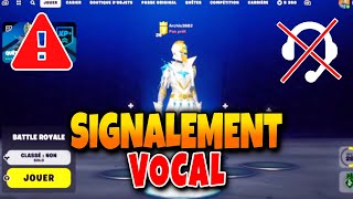 le SIGNALEMENT VOCAL sur Fortnite Comment Désactiver et Activer [upl. by Cinomod]