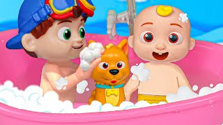 Lets Take a Bath  Bath Song Fun Time  CoComelon Toys  Nursery Rhymes amp Bibi Kids Song [upl. by Aramac]