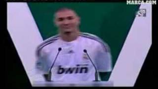 Apresentação do Atacante Benzema no Real Madrid [upl. by Anirrak]