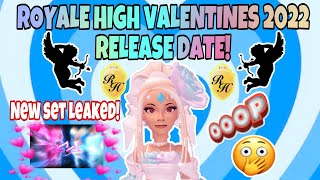 ROYALE HIGH VALENTINES 2022 UPDATE COMING TODAY NEW ROYALE HIGH VALENTINES SET LEAKED [upl. by Ahsema223]