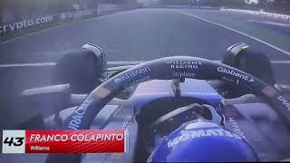 F1 Onboard Franco Colapinto Williams FP2 MEXICO GP🇲🇽 2024 [upl. by Nonaihr489]