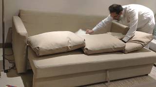 Expanding Ikea Friheten 3seater sofa bed [upl. by Fiester]