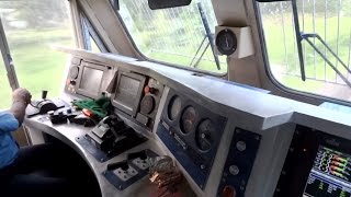 IRFCA Inside Rajdhani Express Locomotive Ultimate Cab Ride in WDP4D Engine [upl. by Alurd]