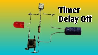 Membuat timer delay on dengan transistor bc547 [upl. by Nets]