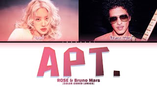 ROSÉ amp Bruno Mars APT Color Coded Lyrics [upl. by Neitsabes]