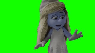 Smurfette Turning Evil Green Screen [upl. by Cathey]