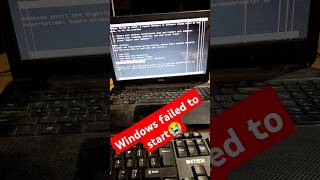 Windows failed to start  how to fix windows error  dump error  fetal error windows shorts win [upl. by Brenna626]