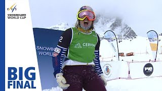 Big Final  Samkova edges Jacobellis for win  Cervinia  Ladies SBX  FIS Snowboard [upl. by Hamimej]