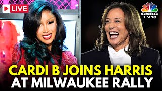 LIVE Cardi B Campaigns with Kamala Harris in Milwaukee Rally  GloRilla  US Early Voting  N18G [upl. by Shank]