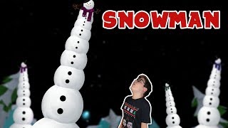 I made a giant snowman in Roblox ⛄ [upl. by Sakram]