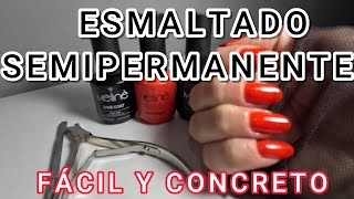 ESMALTADO SEMIPERMANENTE FÁCIL RÁPIDO CONCRETO [upl. by Wauters44]