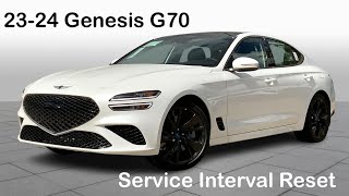 20232024 Hyundai Genesis G70 Service Interval Reset How To 23 24 [upl. by Anne]