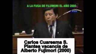 VACANCIA A FUJIMORI Año 2000  CARLOS CUARESMA S [upl. by Rellia]