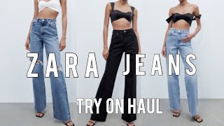 ZARA JEANS TRY ON HAUL  SNEHA NEGI [upl. by Ahcarb342]