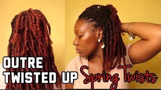 NEW Outre XPression Twisted Up Crochet Springy Afro Twists [upl. by Gonick]