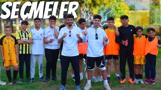 MAHALLEDEKİ ÇOCUKLARLA FUTBOL SEÇMELERİ EFSANE YETENEKLER [upl. by Aicella]