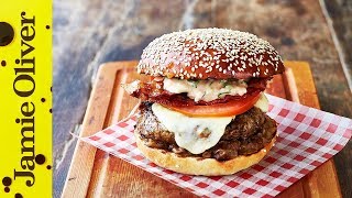 Jamie’s Italian Burger  Jamie Oliver amp Gennaro Contaldo [upl. by Leihcar]