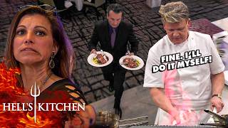 Chef Ramsays FURIOUS as Half the Charity Table Sends Back Their Food  Hells Kitchen Full Service [upl. by Aremus]