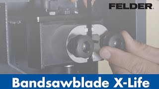 Ceramic Bandsawblade XLife® from Felder®  Felder Group [upl. by Levitan659]