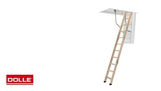 Loft ladder clickFIX® 76 Gold from DOLLE [upl. by Yboj547]