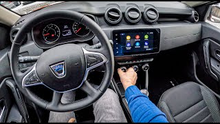 NEW Dacia Duster Prestige 2022 10 TC 100 HP POV Test Drive 1048 Joe Black [upl. by Rosalinda]