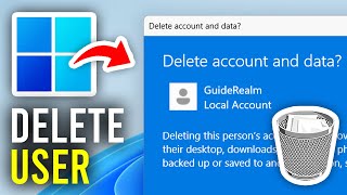 How To Delete User Account In Windows 11  Full Guide [upl. by Ulick]