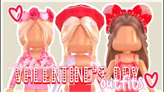 5 AESTHETIC VALENTINES DAY ROBLOX OUTFITS I butterflii [upl. by Anaibib]