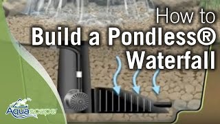 How To Build A Pondless® Waterfall  Aquascape [upl. by Naujik]