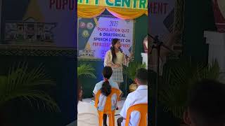 Oratorical Speech Contest on Population Development Awesome Performance [upl. by Pincince]