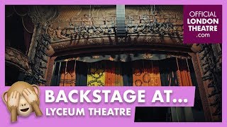 Backstage tour of the Lyceum Theatre [upl. by Ahsenom]