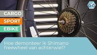 Hoe demonteer ik een SHIMANO freewheel van het achterwiel 206 [upl. by Avan]