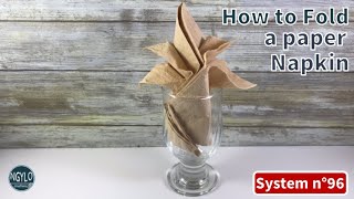 How to fold a paper napkin in the glass  Napkins Folding [upl. by Danica]