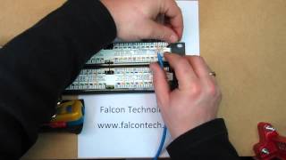 How to terminate a Leviton 110 Style Patch Panel  Falcon Technologies Inc [upl. by Nniroc]