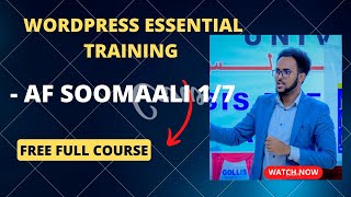 WordPress Essential Training  Af Soomaali 17 [upl. by Nylecoj]