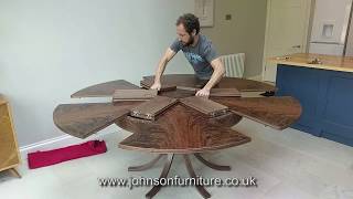 Assembling an Expanding Circular Dining Table [upl. by Nelehyram]