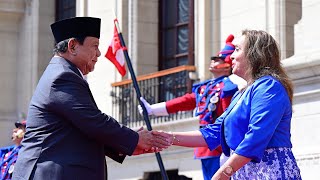 Kunjungan Resmi Presiden Prabowo Kepada Presiden Republik Peru Dina Boluarte Lima 14 November 2024 [upl. by Ardnossac850]